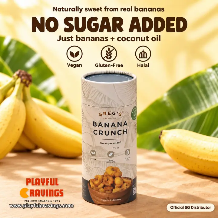 Greg's Banana Crunch Paper Tube (140g)